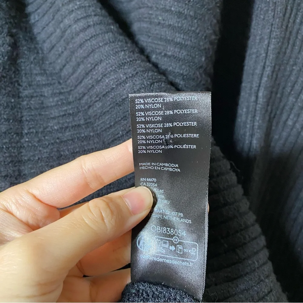 Anthropologie Oversized Slouchy Knit Pullover Sweater Chunky Asymmetric Size XL - Picture 9 of 9